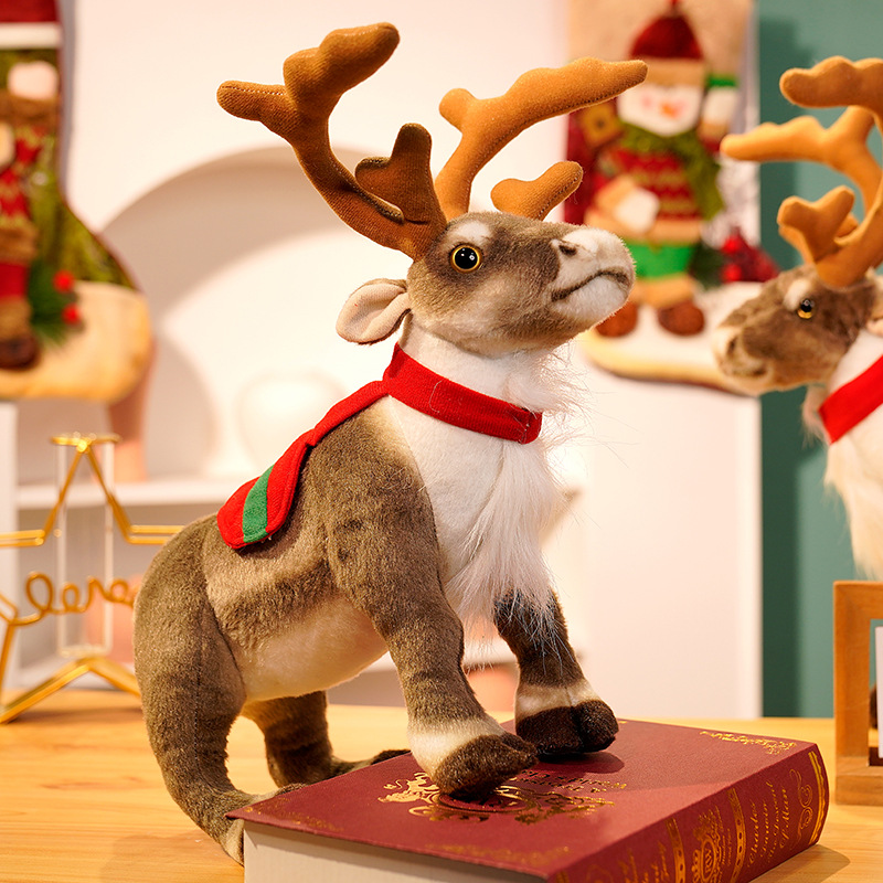 Best Kids Toys Xmas - Imitacja renifera pluszowa zabawka boże narodzenie