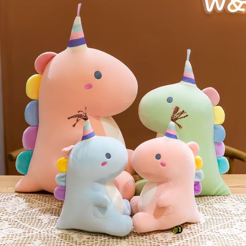 Unicorn Stuffed Toy - Pluszowa zabawka dinozaur cukierek, urocza lalka