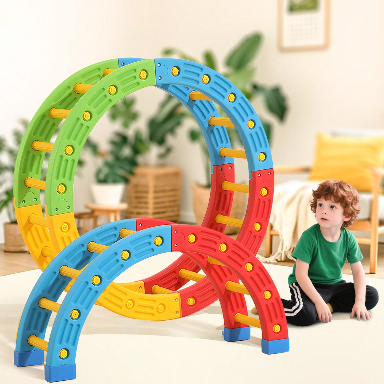 Kids Toys 2 Year Old - GCCSJ 2-w-1 składane zabawki do wspinaczki