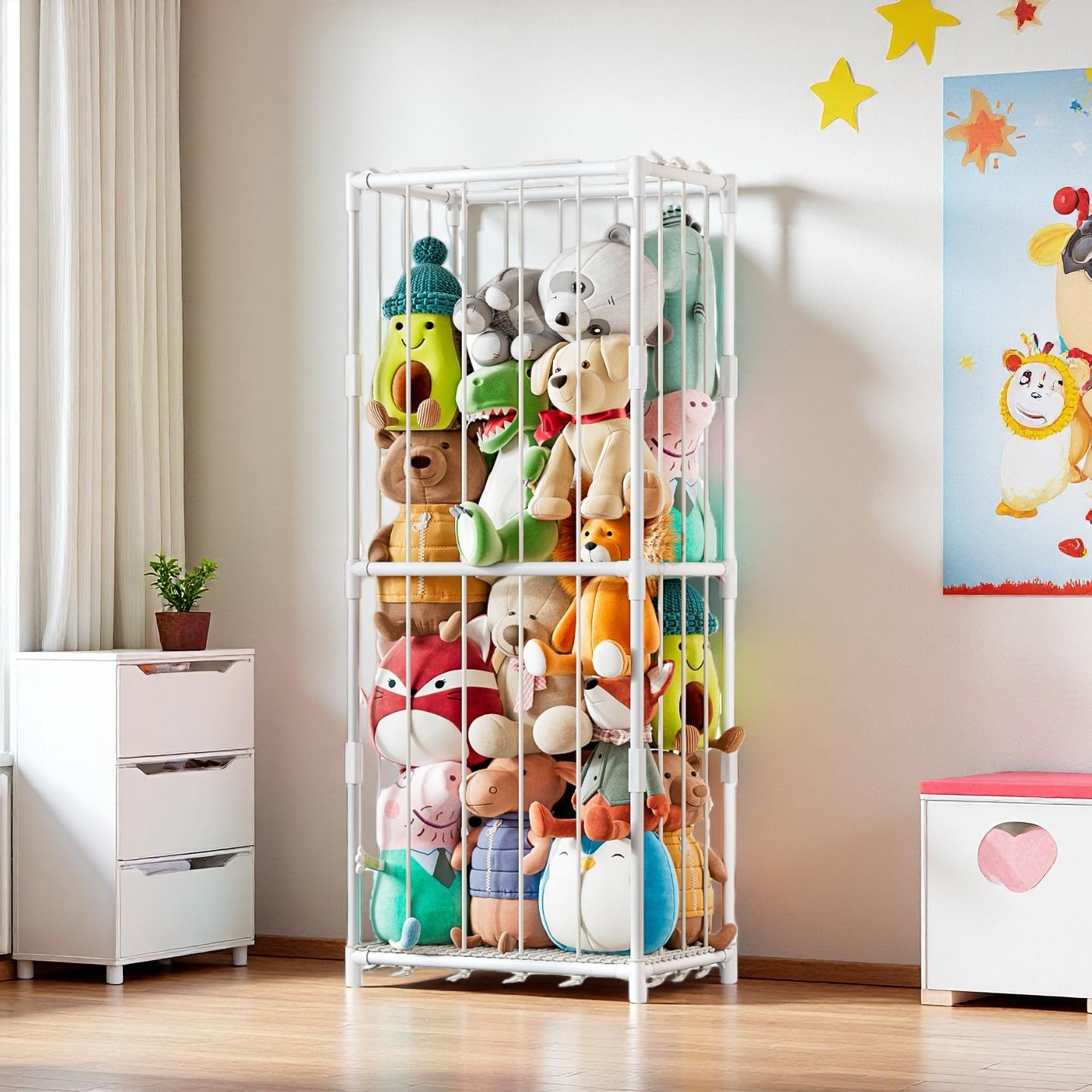 Kids' Toys - Pionowy organizer na pluszaki w stylu