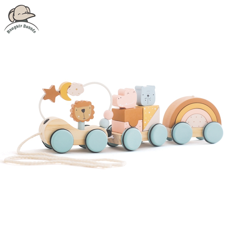 Kids Toys 2 Year Old - Drewniane zabawki Montessori klocki do budowy