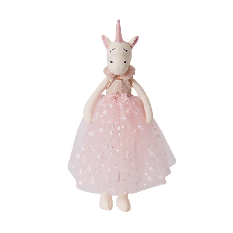 Unicorn Stuffed Toy - Pluszowa lalka jednorożec w kolorze różowym,