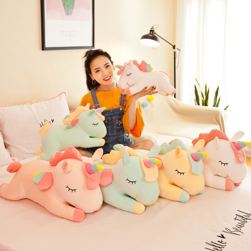 Unicorn Stuffed Toy - Urocza pluszowa zabawka w kształcie tęczowego