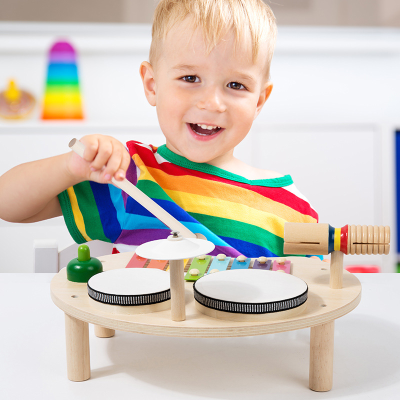 Wielofunkcyjny drewniany stoli – Kids Toys 2 Year Old recenzja i cena