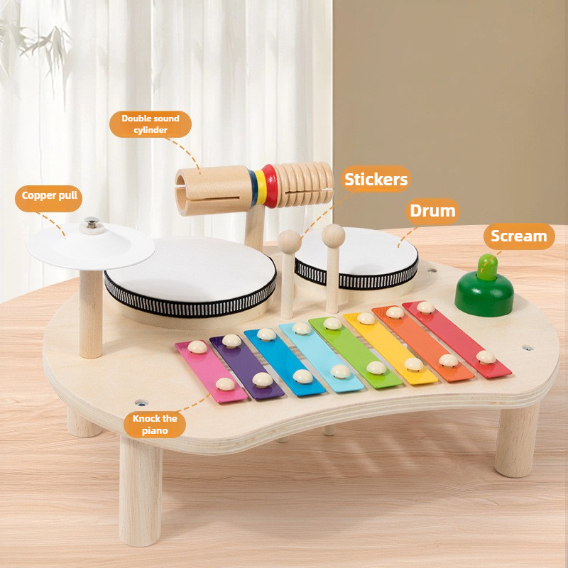 Wielofunkcyjny drewniany stoli – Kids Toys 2 Year Old recenzja i cena