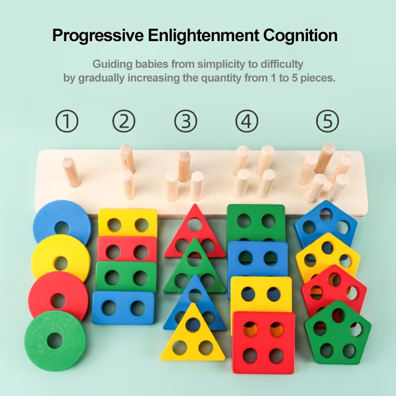 Drewniane gry Montessori zabaw – Kids Toys 2 Year Old recenzja i cena