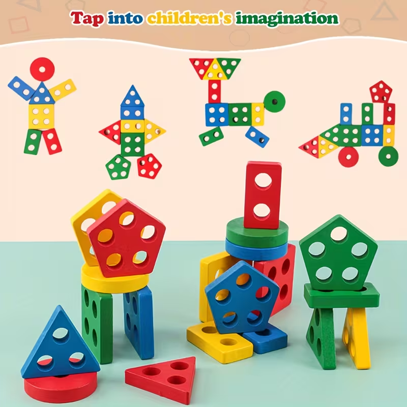 Drewniane gry Montessori zabaw – Kids Toys 2 Year Old recenzja i cena