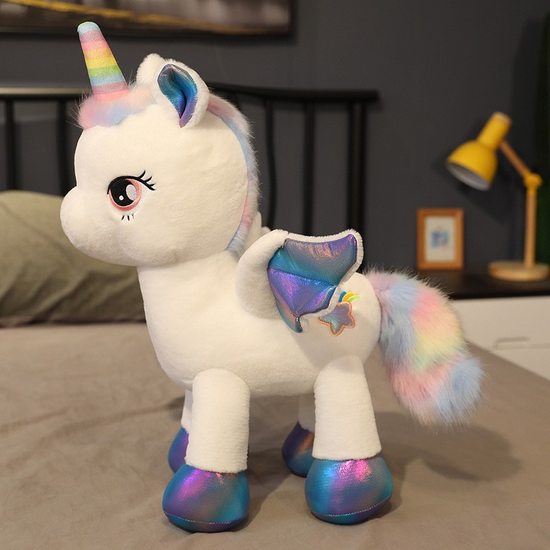 Tęczowy Pegaz Jednorożec Plusz – Unicorn Stuffed Toy recenzja i cena