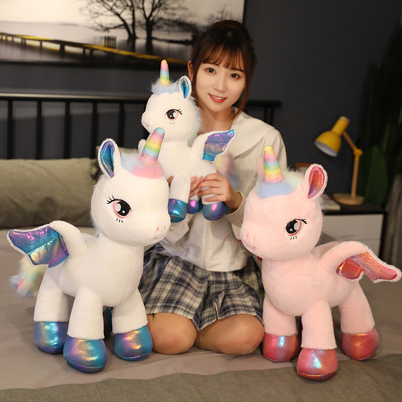 Tęczowy Pegaz Jednorożec Plusz – Unicorn Stuffed Toy recenzja i cena