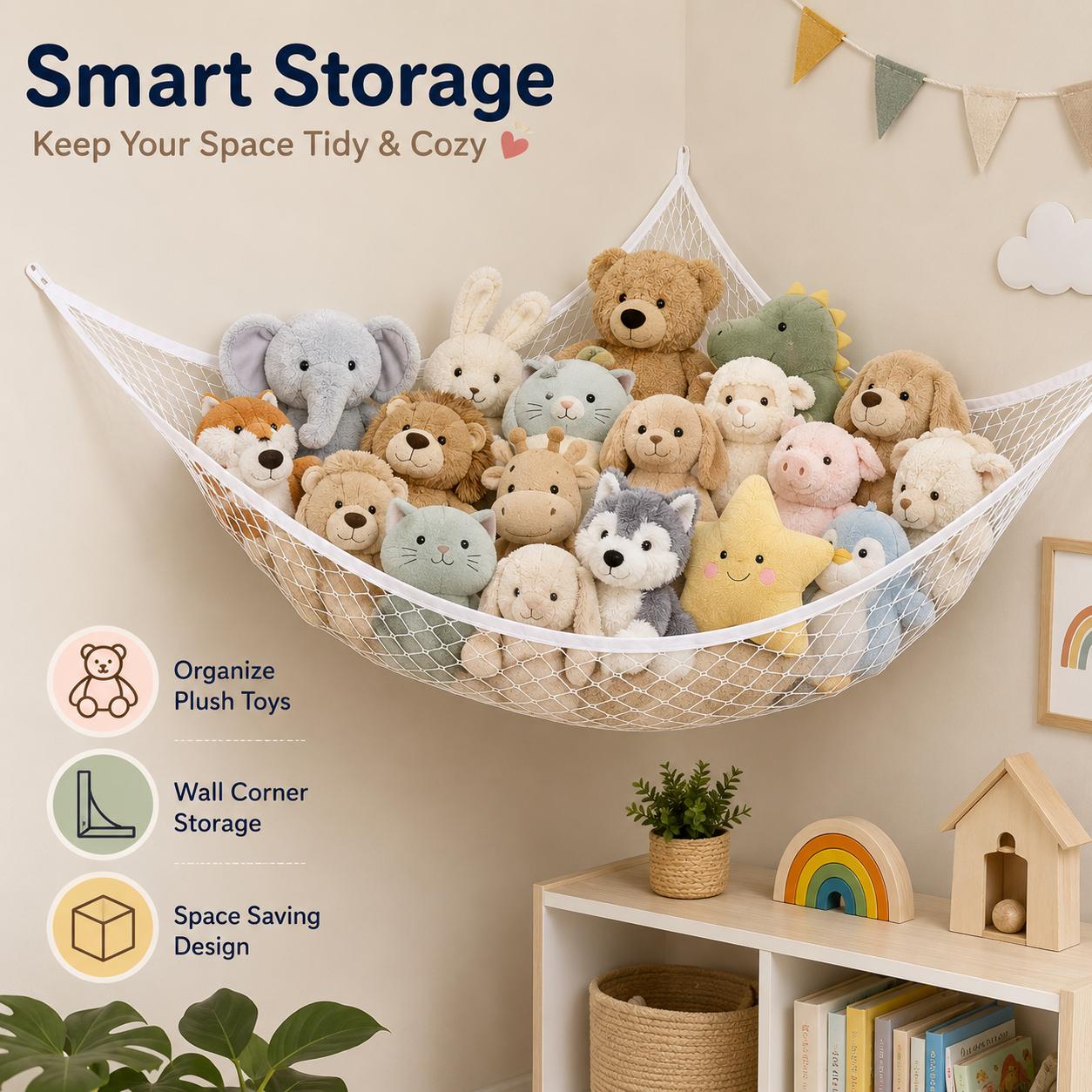 Hamak na zabawki z siatki, wis – Kids' Toys recenzja i cena