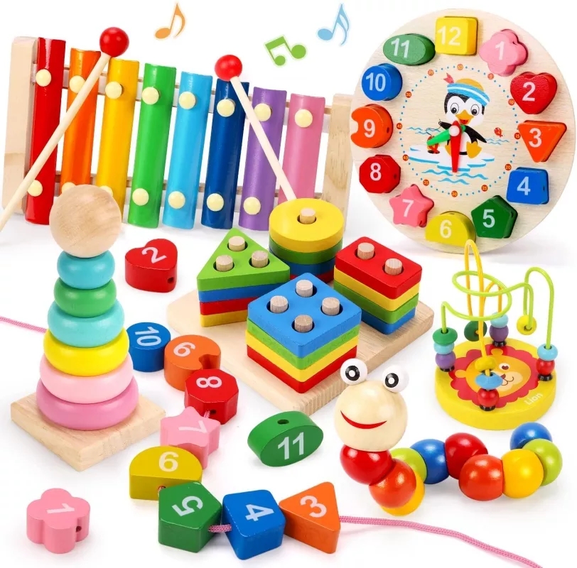 Drewniane zabawki Montessori d – Kids Toys 2 Year Old recenzja i cena