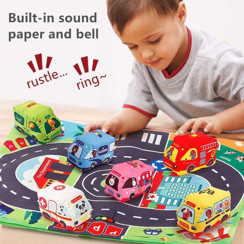 Miękki zestaw zabawek samochod – Kids Toys 2 Year Old recenzja i cena
