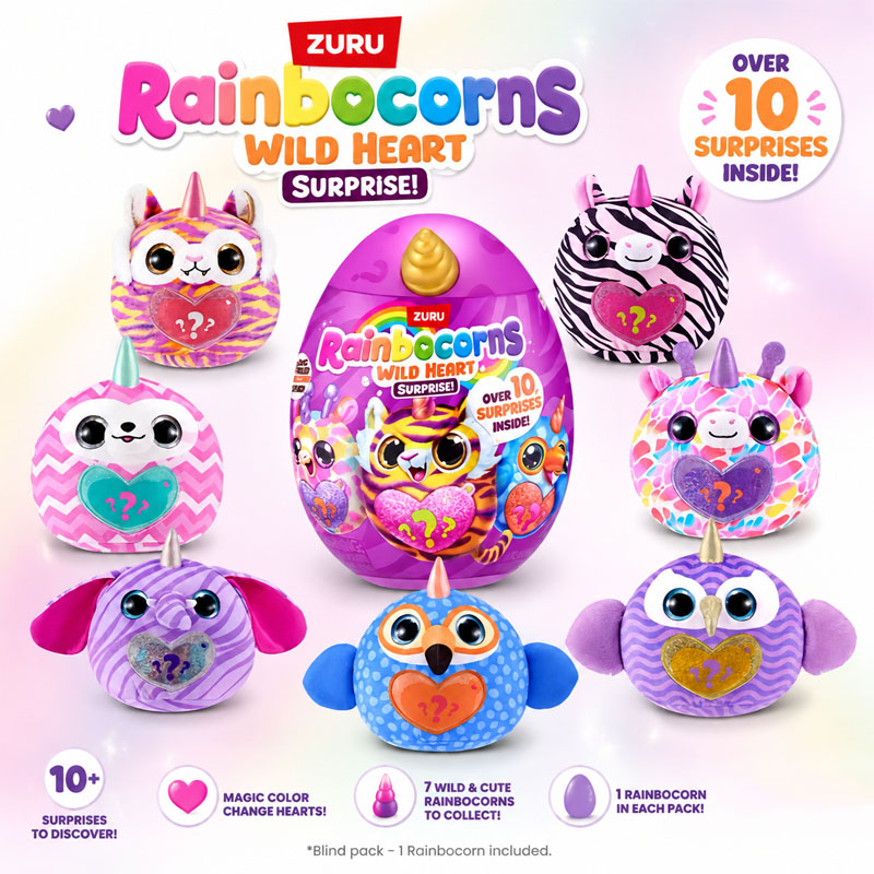 ZURU Rainocorns Wild Heart Sur – Unicorn Stuffed Toy recenzja i cena